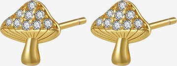 Hey Happiness - Pendientes 'Magic Toadstool' en oro: frente