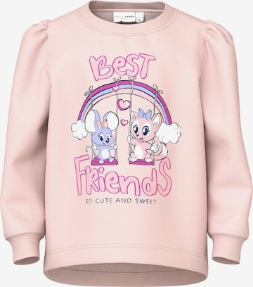 NAME IT Sweatshirt 'VIANJA' in Pink: front