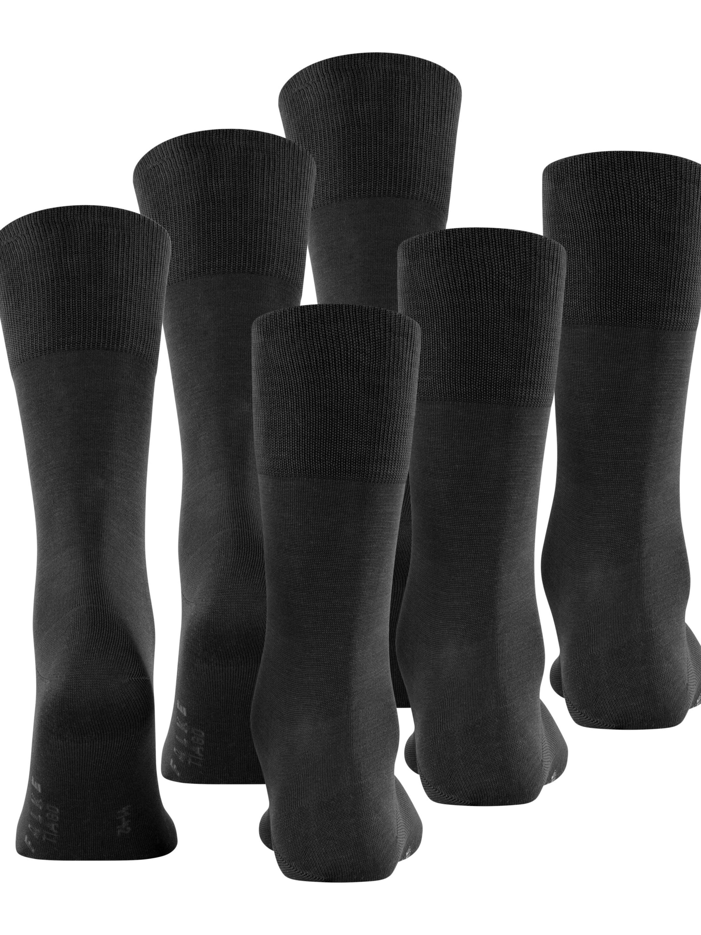 FALKE Socks 'Tiago 3-Pack' in Black