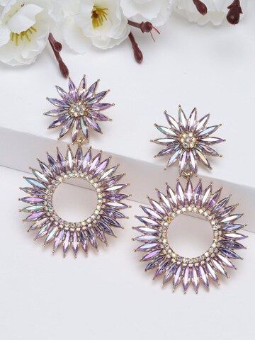 Boucles d'oreilles 'Circled' AVANT-GARDE PARIS en mélange de couleurs