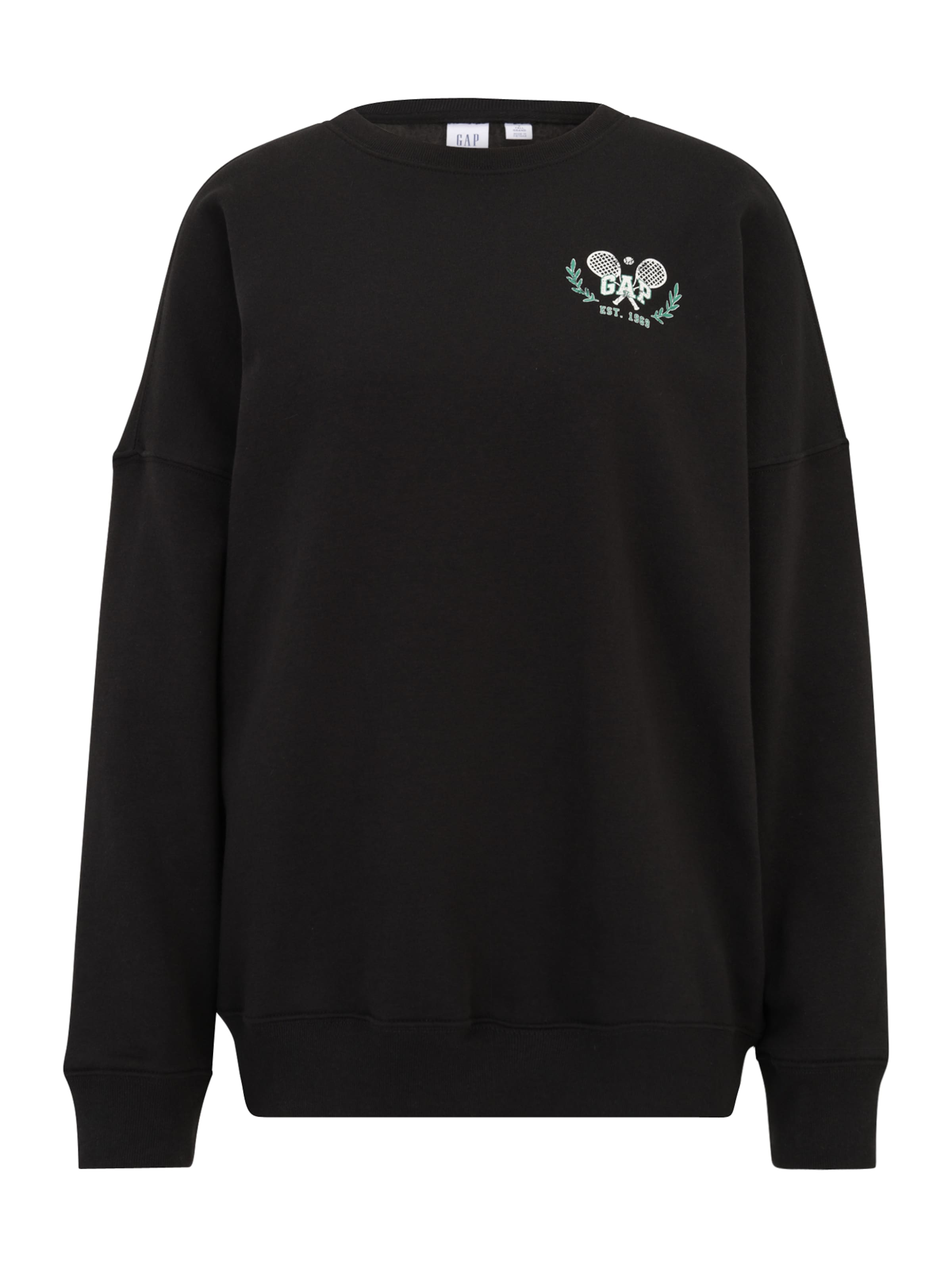 Gap Tall Μπλούζα φούτερ σε μαύρο: μπροστά