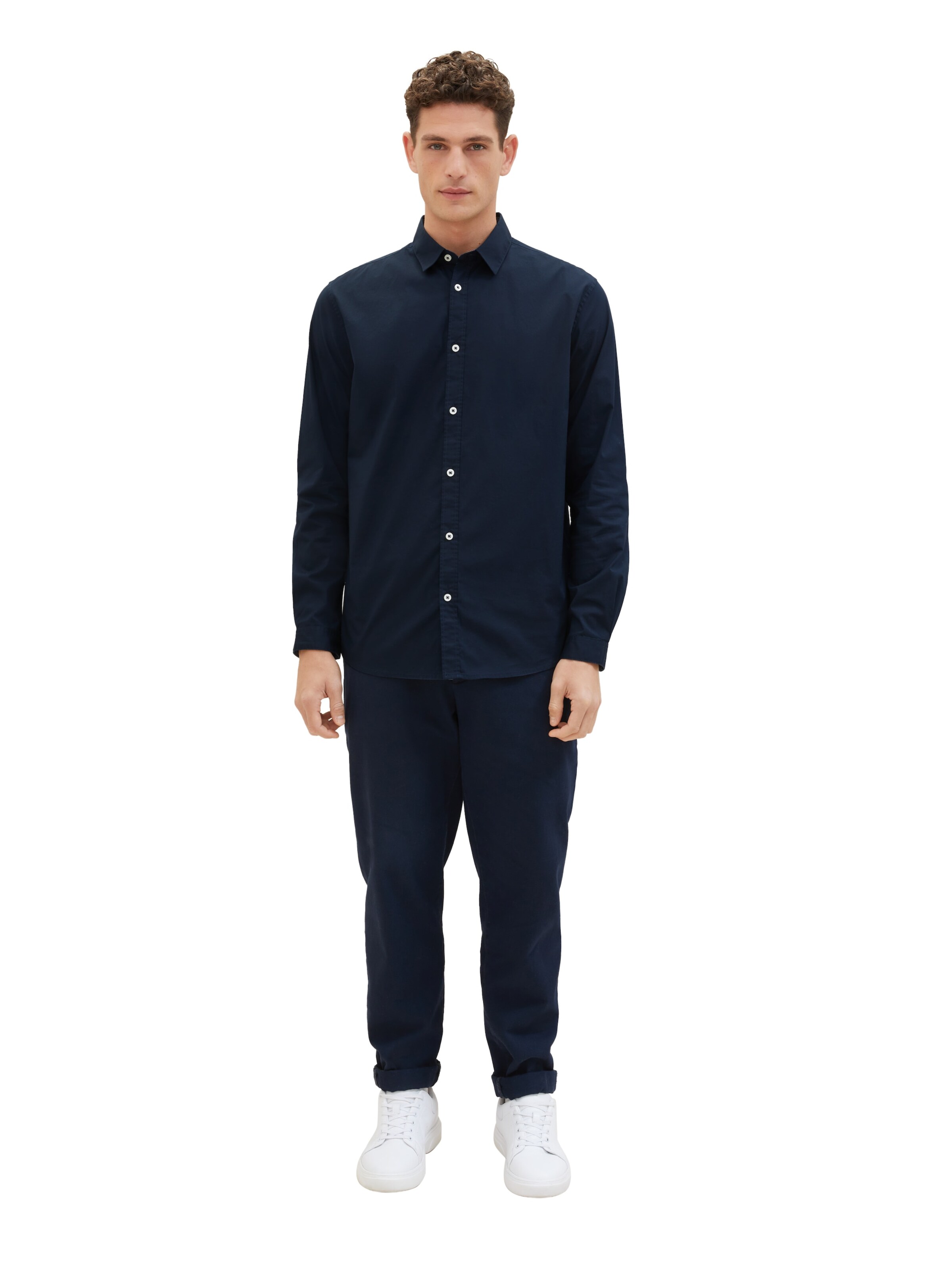 TOM TAILOR Comfort Fit Hemd in Blau