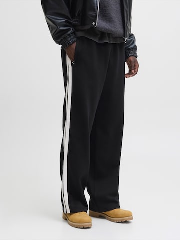 JACK & JONES Bő szár Nadrág 'JPSTBILL' - fekete: elől