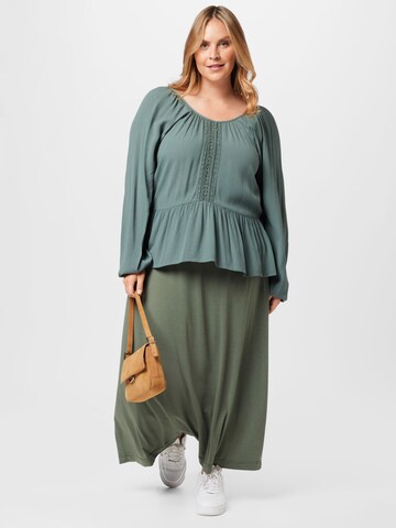 ONLY Curve Blouse 'NORA ALMA' in Groen