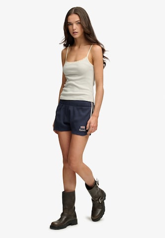 Superdry & Co Slimfit Shorts 'Athletic Essentials' in Blau