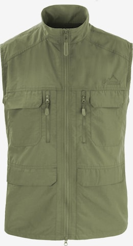 Gilet de sport normani en vert : devant