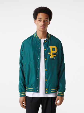 Veste mi-saison Bershka en vert : devant