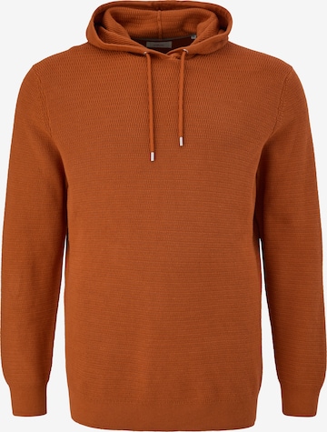 s.Oliver Men Big Sizes Sweater in Orange: front