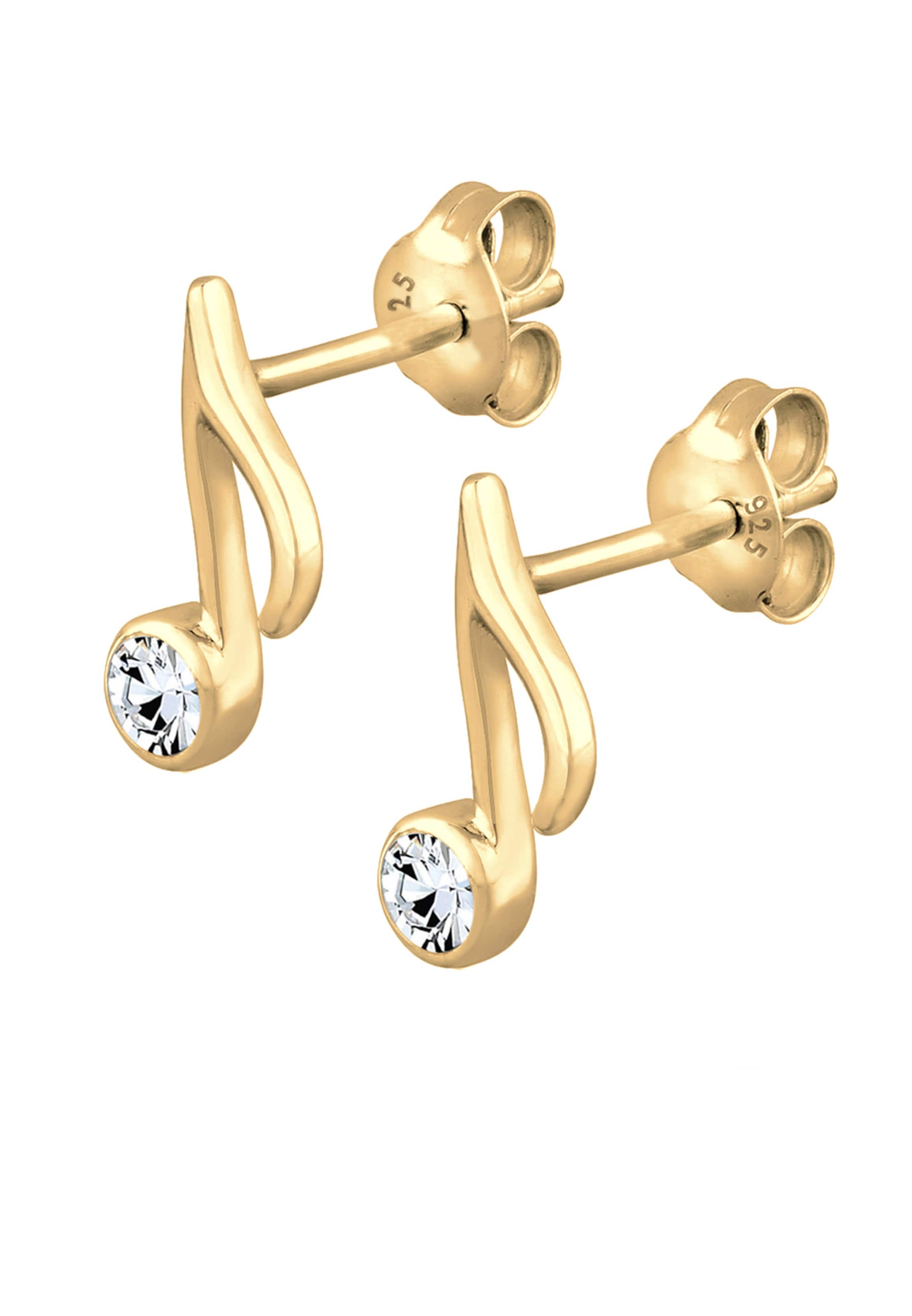 Boucles d'oreilles 'Note' ELLI en or