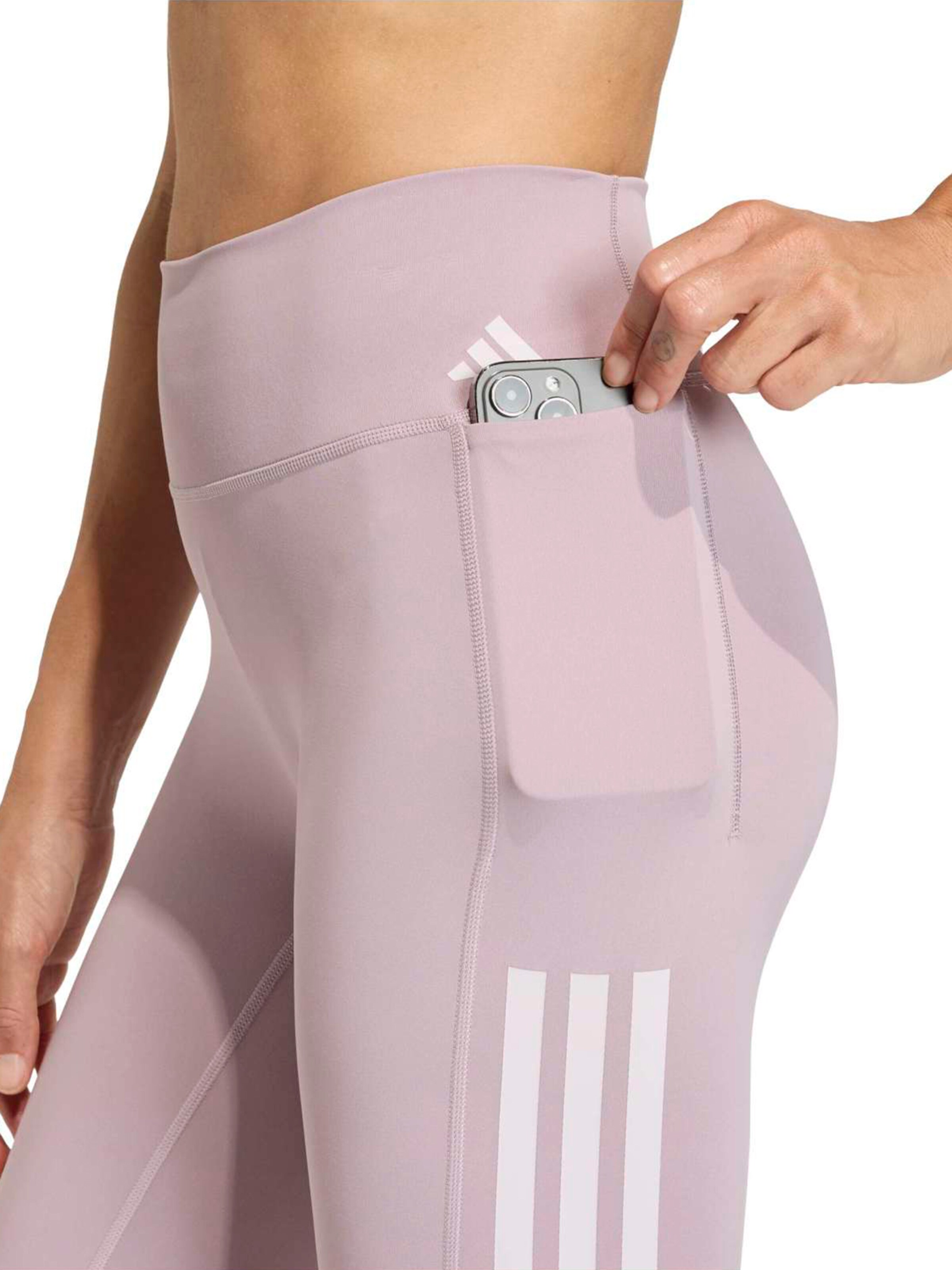 ADIDAS PERFORMANCE Skinny Sports trousers 'Optime' in Purple