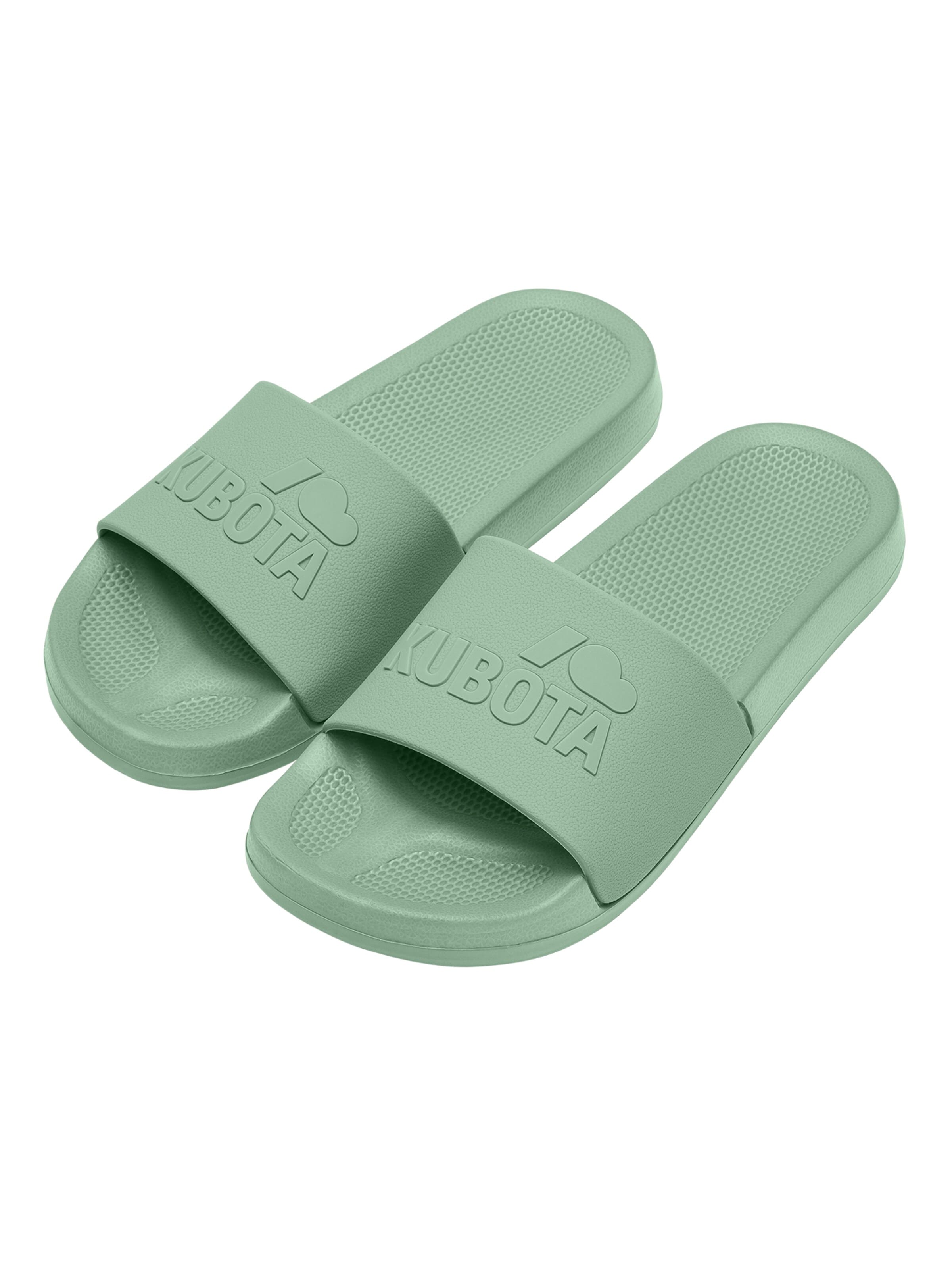 Kubota Strand-/badesko 'Kubota Women's Slip-On Light Green Basic Plain Pool Slides' i grøn