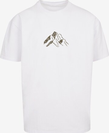 F4NT4STIC Shirt ' Mountain' in Wit: voorkant
