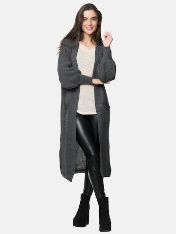 Elara Gebreide mantel in Grijs