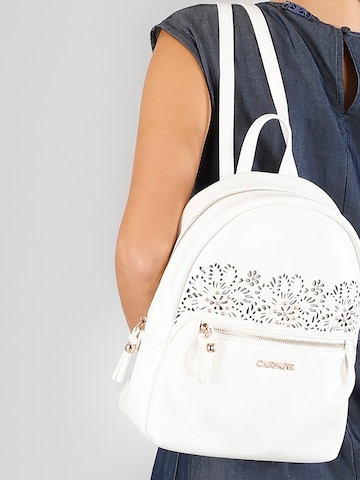 CAFè NOIR Backpack in White: front