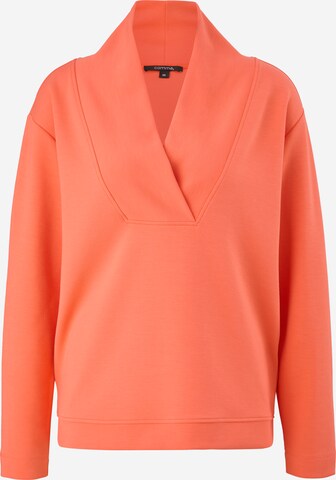 COMMA Sweatshirt in Oranje: voorkant