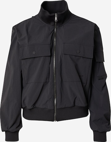 ADIDAS ORIGINALSPrijelazna jakna 'ESS' - crna boja: prednji dio