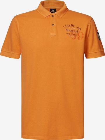 Petrol Industries Shirt ' Meander' in Oranje: voorkant