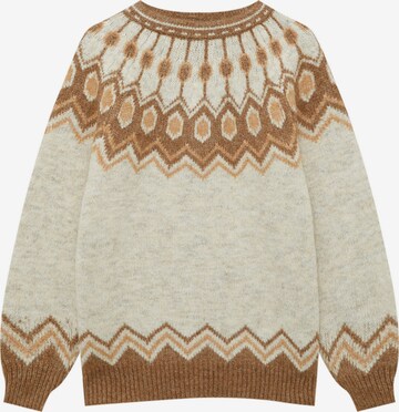 Pull&Bear Pullover i beige: forside