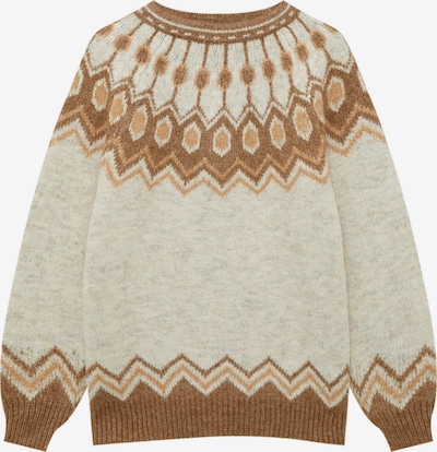 Pull&Bear Pullover i beige-meleret / sepia / cappuccino, Produktvisning