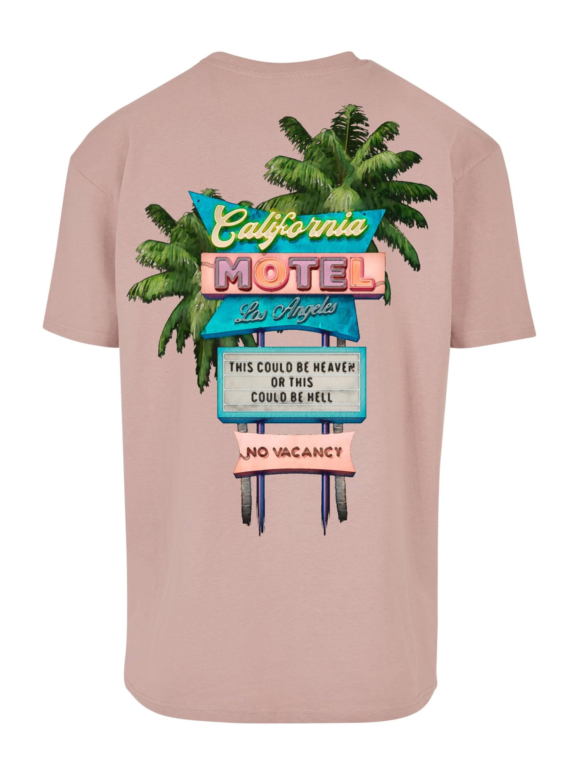 Maglietta 'California Motel' di MT Upscale in rosa