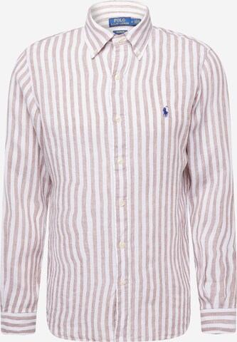 Regular fit Camicia di Polo Ralph Lauren in marrone: frontale