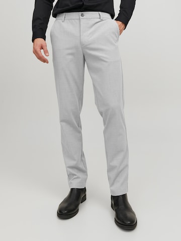 JACK & JONES Regular Pants 'Ollie Benji' in Grey: front