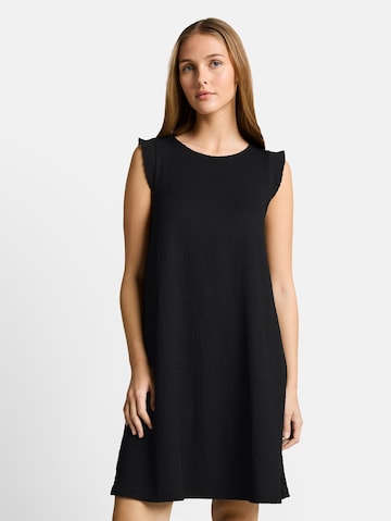 TOM TAILOR DENIM Jurk in Zwart: voorkant