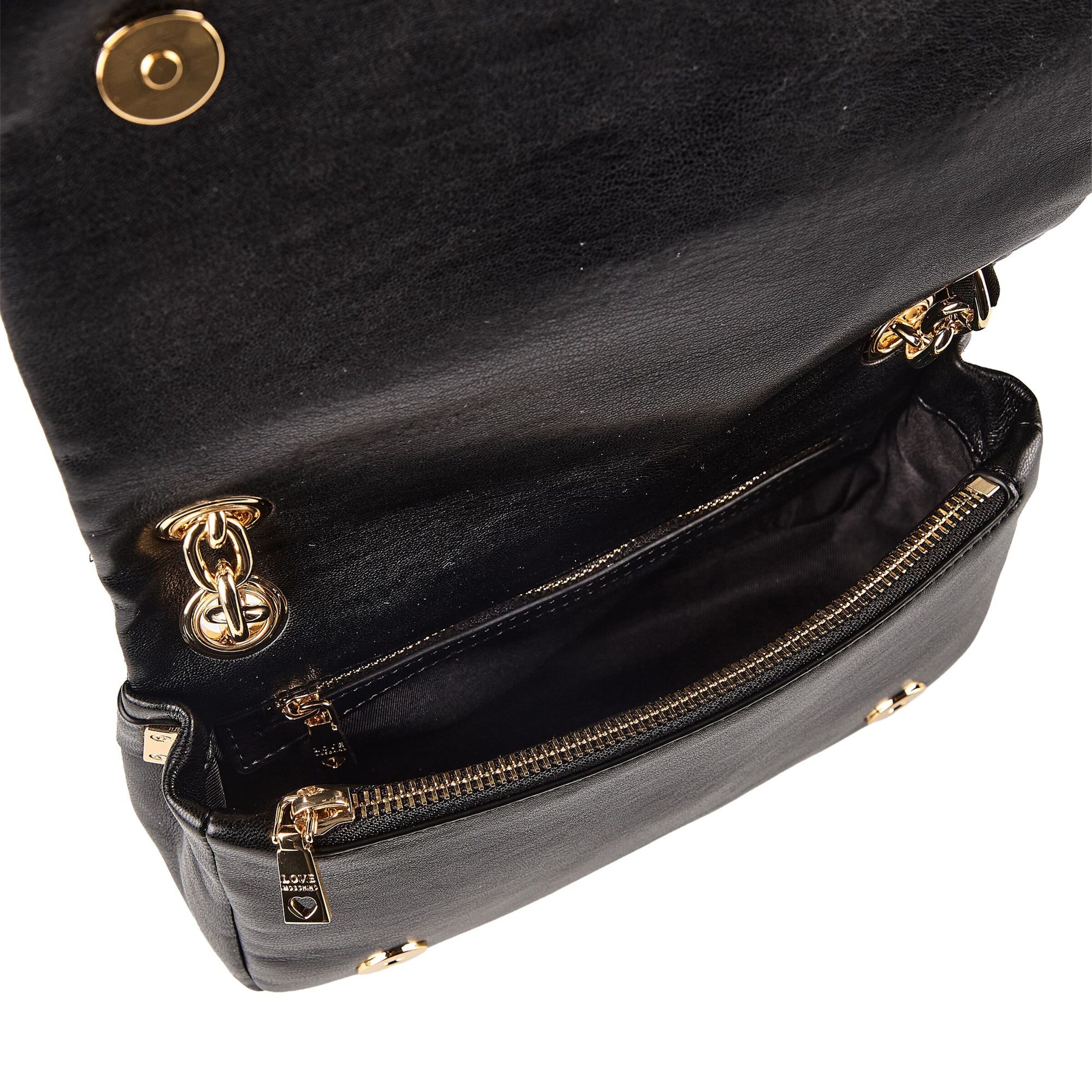 Sac bandoulière 'Frog' Love Moschino en noir