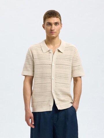 SELECTED Regular Fit Hemd in Beige: Vorderseite