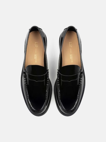 L37 HANDMADE SHOESSlip On cipele 'TO MAKE IT EASIER' - crna boja