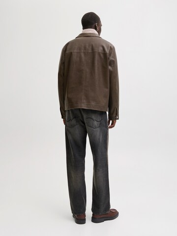 JACK & JONES Φθινοπωρινό και ανοιξιάτικο μπουφάν σε καφέ