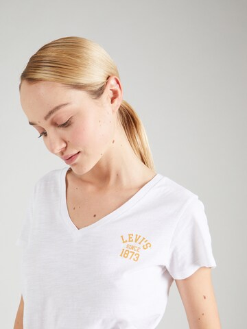 LEVI'S ® Μπλουζάκι 'Graphic Perfect Vneck' σε λευκό