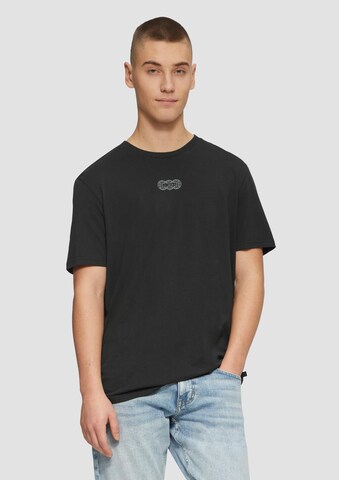 QS T-Shirt in Schwarz: Vorderseite