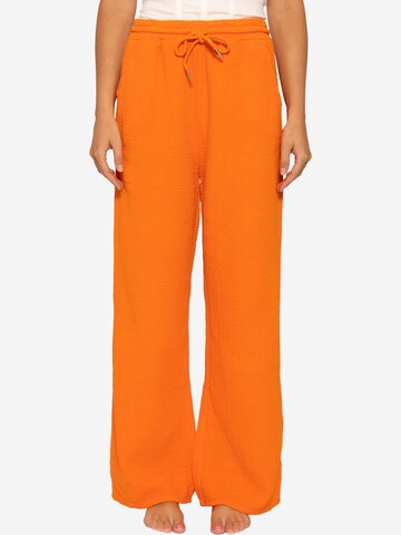 SASSYCLASSY Loosefit Broek in Oranje: voorkant