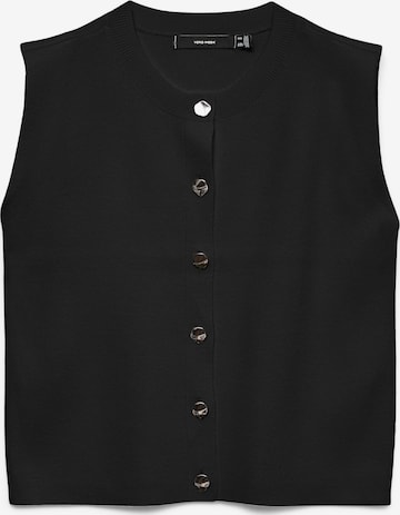 VERO MODA - Chaleco de punto 'VMGold' en negro: frente