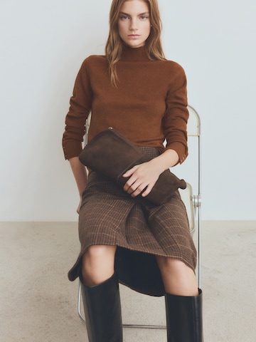 MANGO Sweater 'SIMONE' in Brown