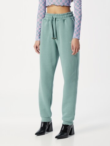 Misspap Tapered Pants in Green: front