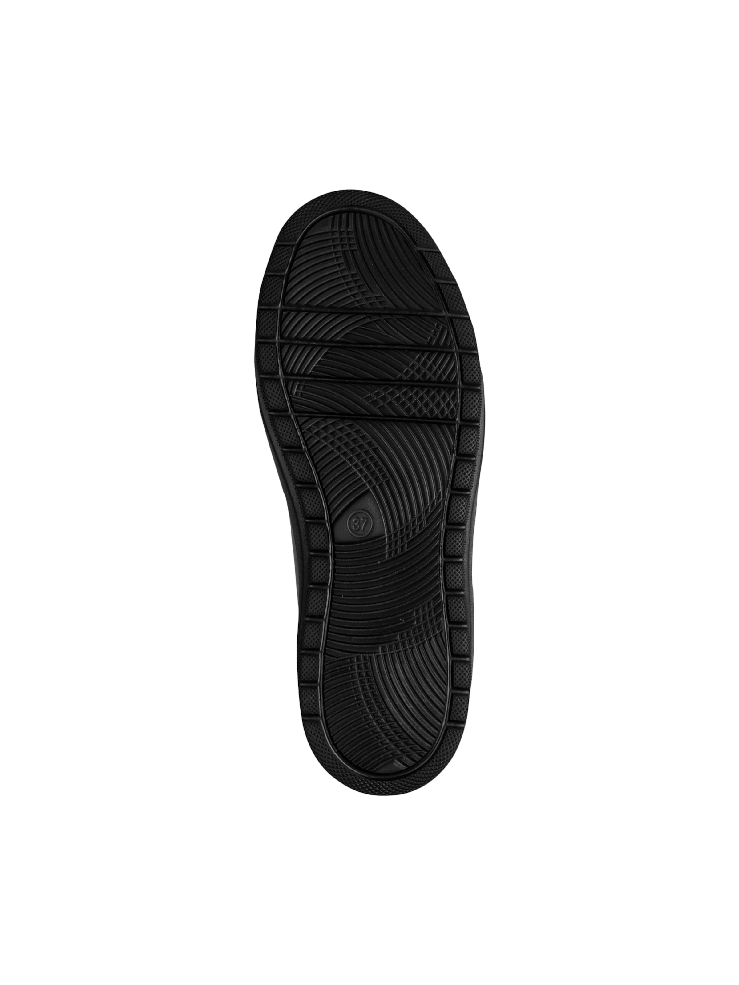 JANA Sportieve veterschoen 'Tamaris Schnür-Sneaker' in Zwart