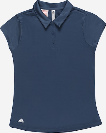 adidas Golf Sportshirt in Blau: front