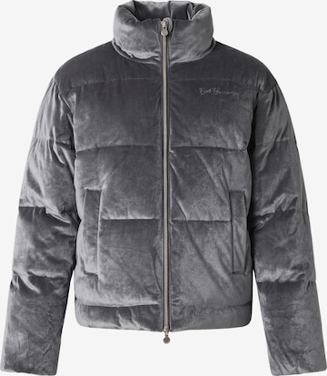 EA7 Emporio Armani Zimní bunda – šedá: přední strana