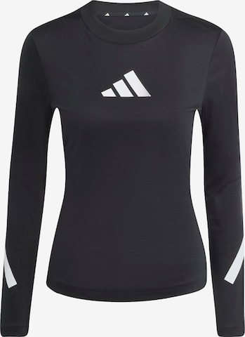 ADIDAS SPORTSWEARTehnička sportska majica 'Z.N.E.' - crna boja: prednji dio