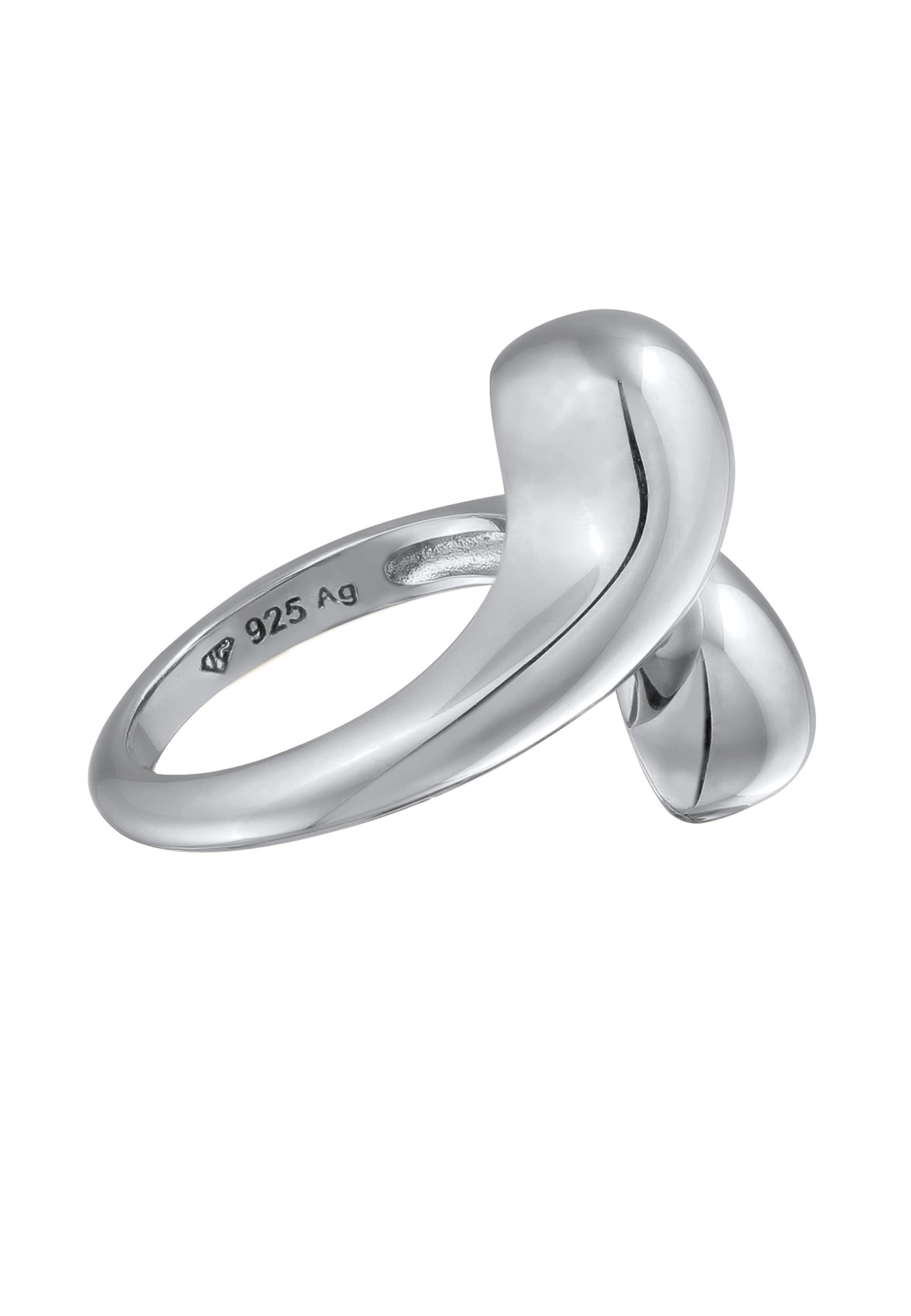 ELLI PREMIUM Ring 'Chunky' in Silber