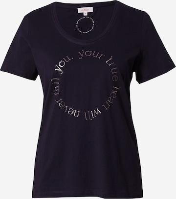 T-shirt s.Oliver en bleu : devant