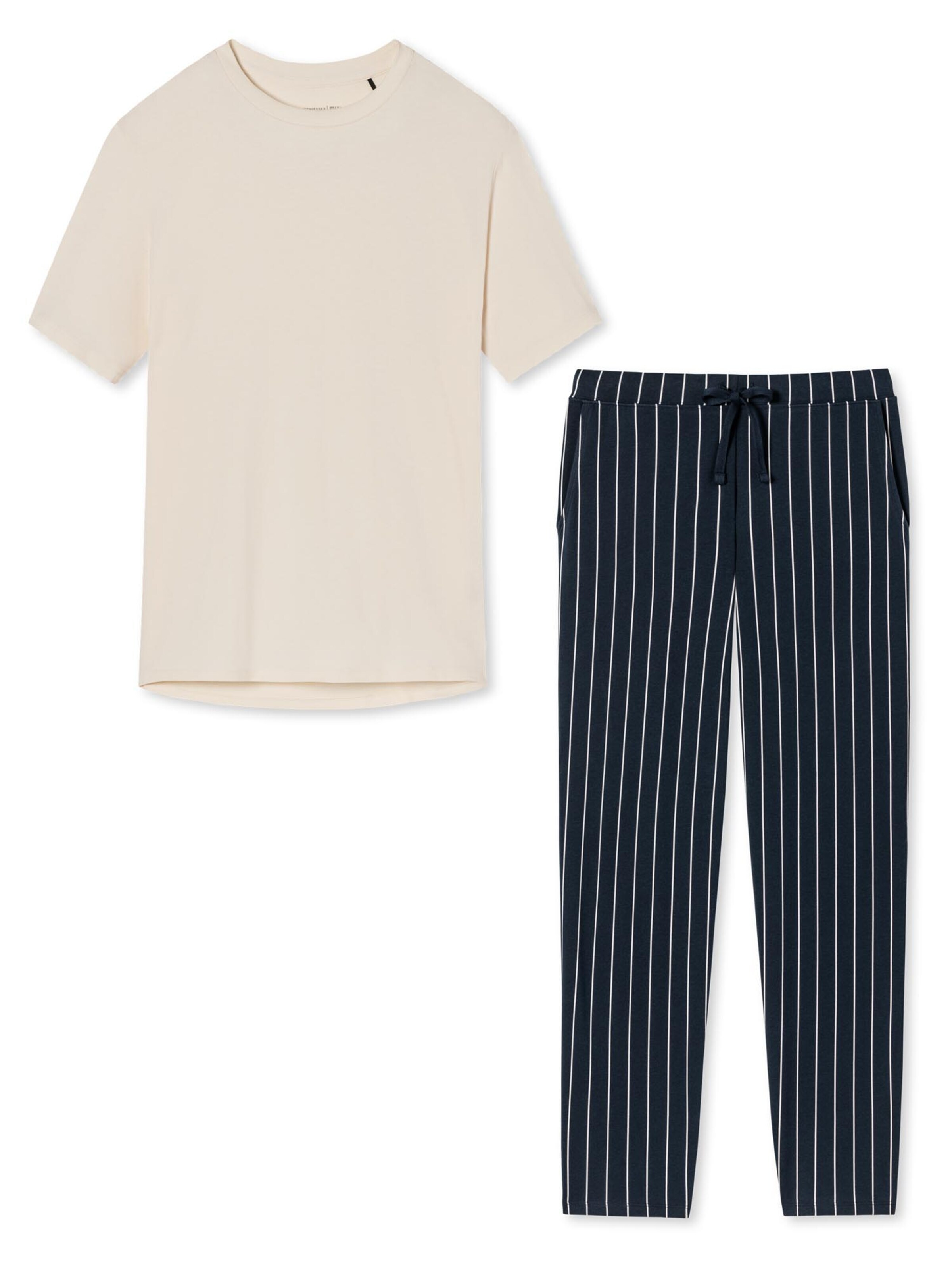SCHIESSER Pajama 'Cotton' in Mixed colours: front