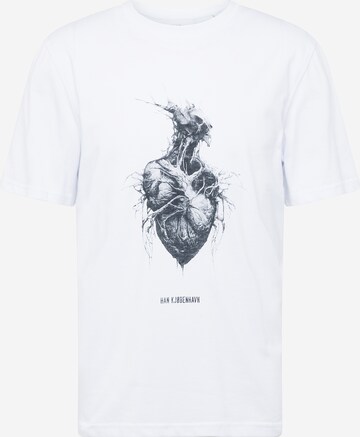 Han Kjøbenhavn - Camiseta 'Heart Monster' en blanco: frente