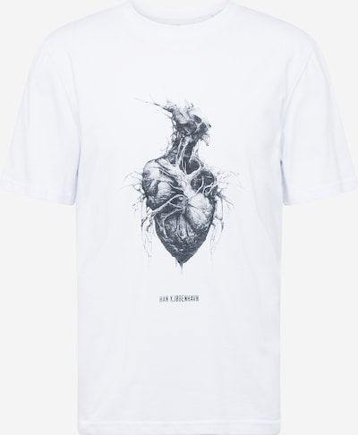 Han Kjøbenhavn Tričko 'Heart Monster' - čierna / biela, Produkt
