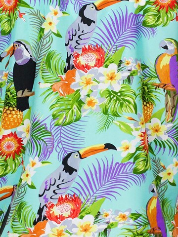 King Kameha Schal 'Parrot Cockatoo'‌‌‌‌ in Blau