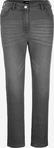 MIAMODA Slim fit Jeans in Grey: front