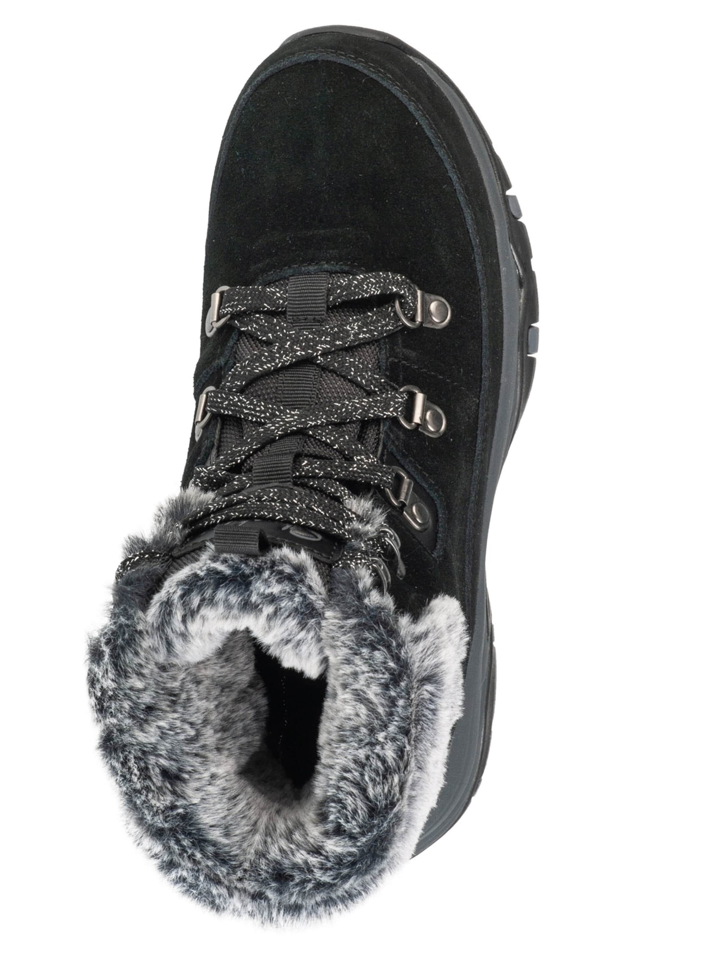 SKECHERS Veterlaarzen in Zwart
