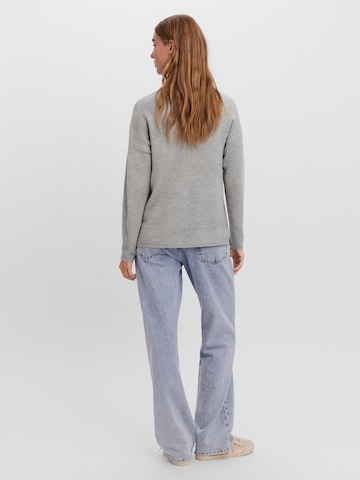 VERO MODA Sweater 'Lefile' in Grey